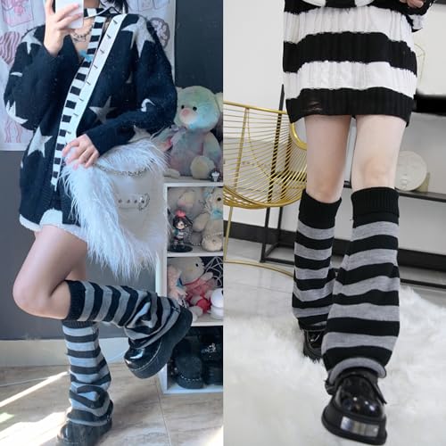 Image of Leg Warmers Harajuku with Lace Button Knit Harajuku Japanese Style Kawaii Lolita Gothic Flared and Loose Fit