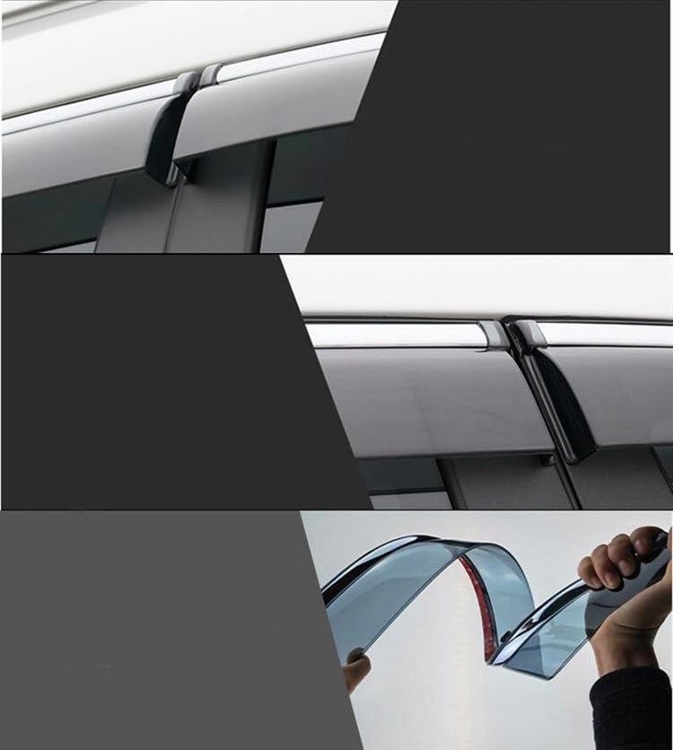 Déflecteurs de vent KIA K5 Optima 2016-2019 avec pare-soleil de vitre