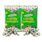 Smarties Candy Money - Assorted Fruit Flavored Coins - Individually Wrapped Hard Candy Rolls - Gift Pack of 2, 5 oz. Bags By Lyza's Sweets & Treats