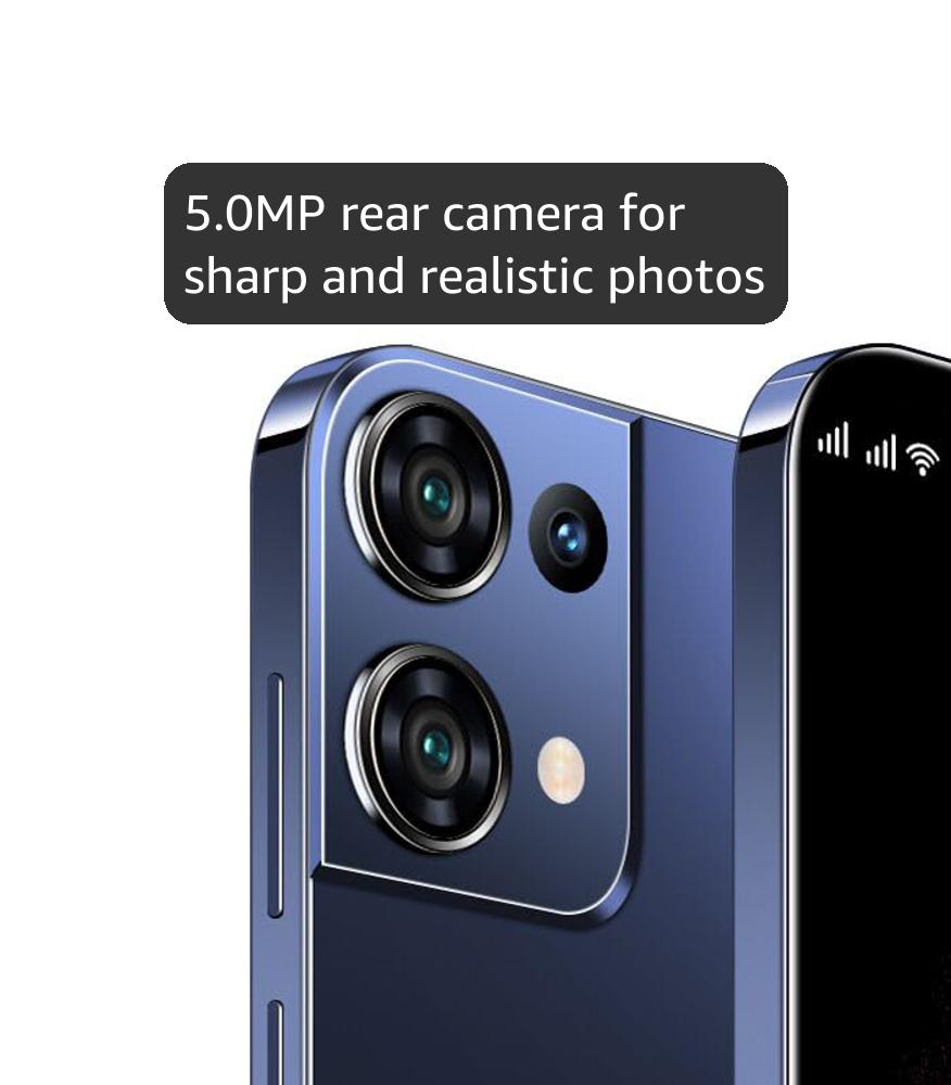 TalkCeLL Cheap Mobile Phones, 5.0" IPS Display, Android 9.0, Dual SIM Dual Camera, Quad Core, 16GB ROM【Expandable up to 128GB】, Support WiFi/Bluetooth/FM, Face Unlocked Phones (Reno9pro-Black)