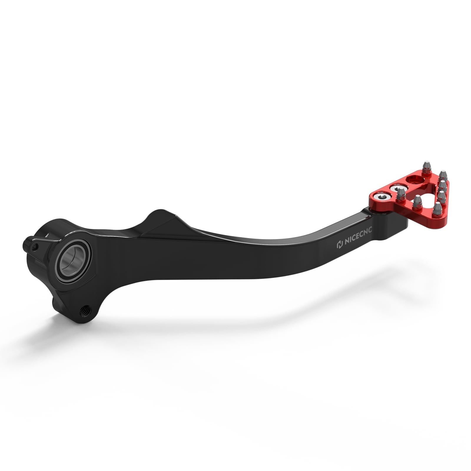 NICECNC Pedale freno nero e rosso poggiapiedi freno compatibile con GasGas 700 SM/ES 2022-2024, compatibile con Husqvarna 701 Enduro/701 Supermoto 2020-2024, 690 Enduro R/690 SMC R Accessori