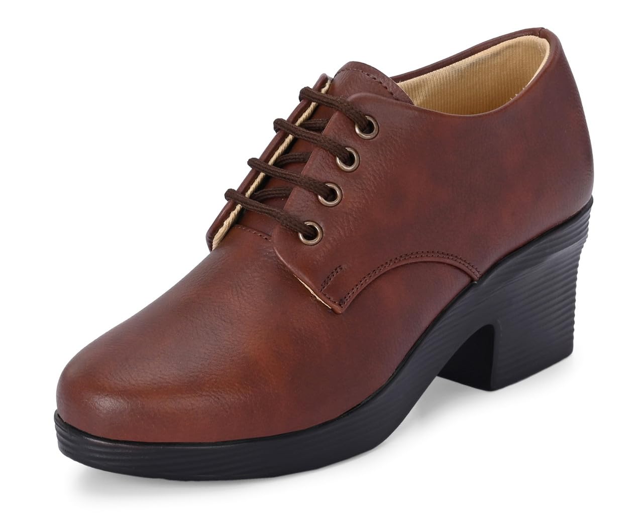 Women's Formal Shoes | Lace up for Women | Block Heel Derby Shoes