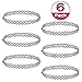 Produktbild KANOSON Tattoo Choker Halskette Set 6 Stück, Tattoo Kette Schwarz Retro Henna Gothic Damen Vintage Elastische Stretch Halskette für Mädchen Mädel Kinder Damen Frauen 80er 90er Jahre Accessoires
