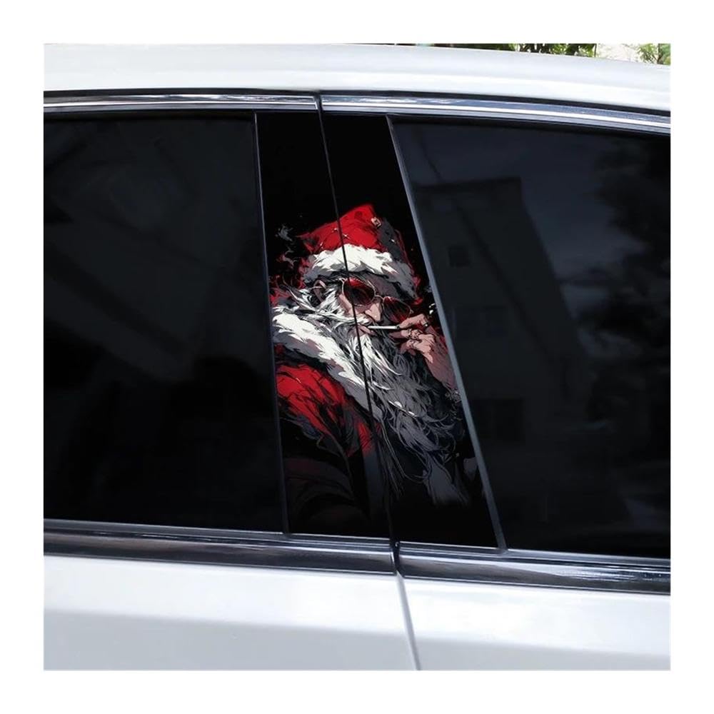 Decorative Items 2pcs Car B-Pillar Decals Sunglasses Auto Center Pillar Waterproof Sticker
