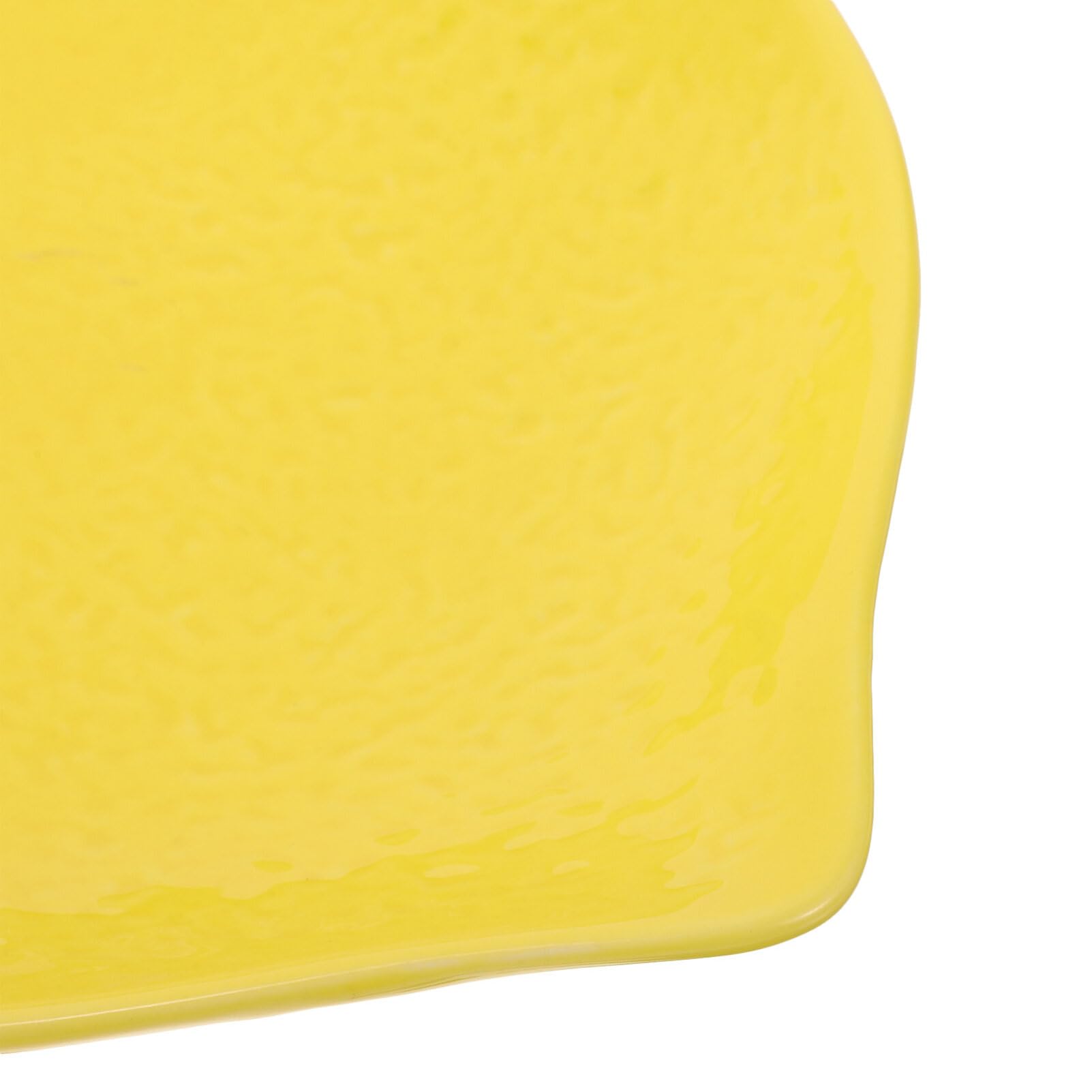 Zerodeko Piatto antipasto in ceramica a forma di limone, contorni a forma di limone, piatto per spezie, ciotola a forma di frutta, ciotola originale per insalata e cereali, per snack e dessert U. A