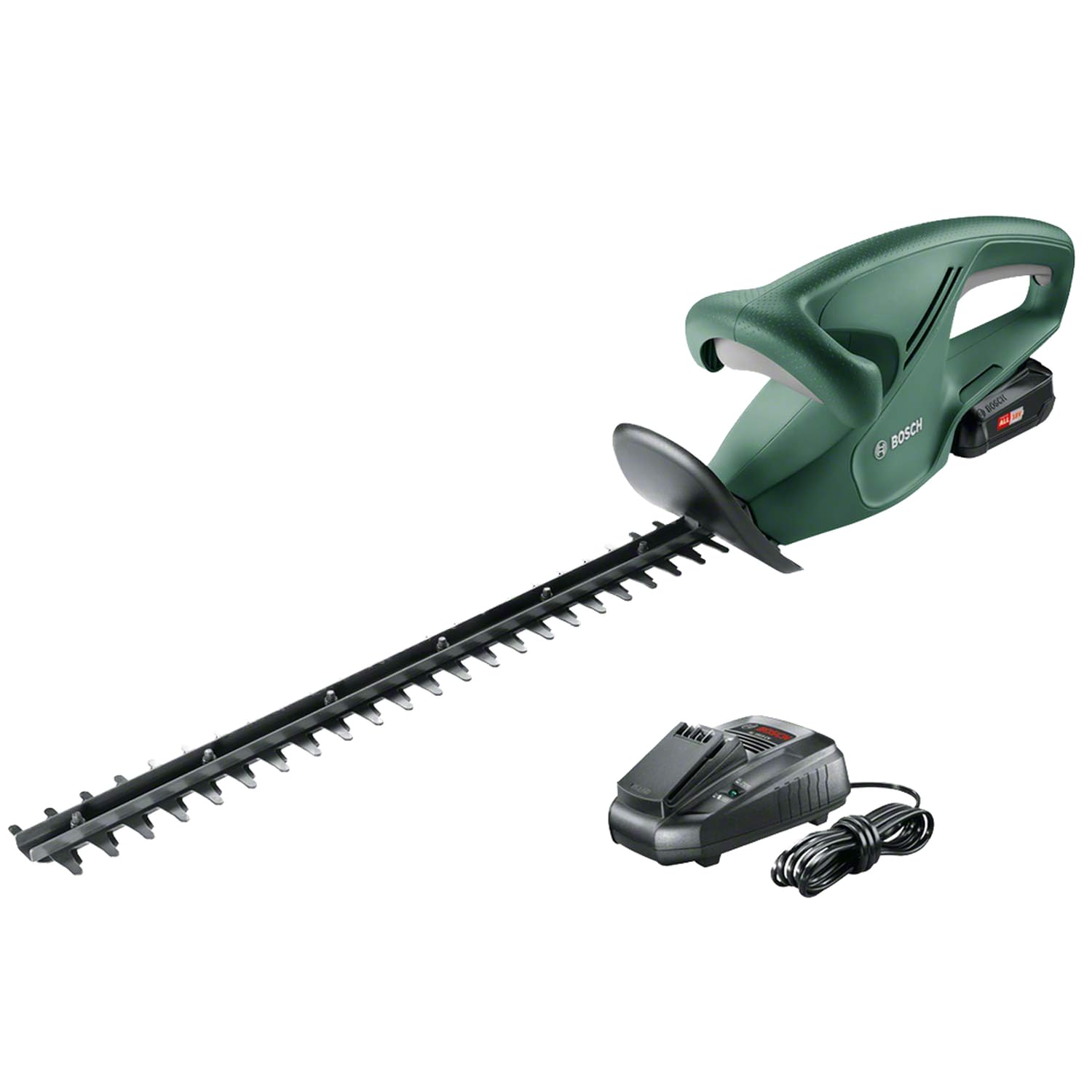 Bosch 0600849H70 EasyHedgeCut 18-45 Cordless Hedge Cutter with 18 V Lithium-Ion Battery, 450 mm Blade Length, 15 mm Tooth Opening