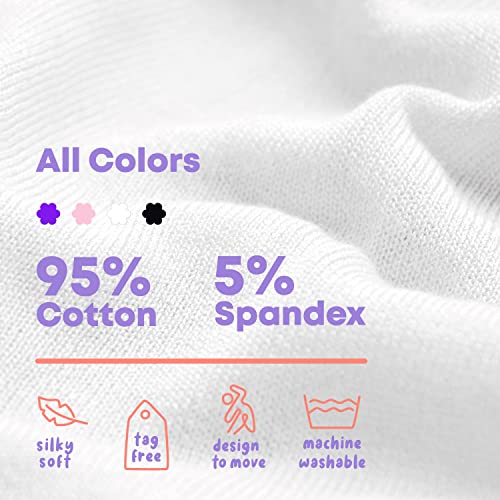 Girls Tank Tops Racerback Comfortable Little Girls Undershirts Size 7-14 Years Old3