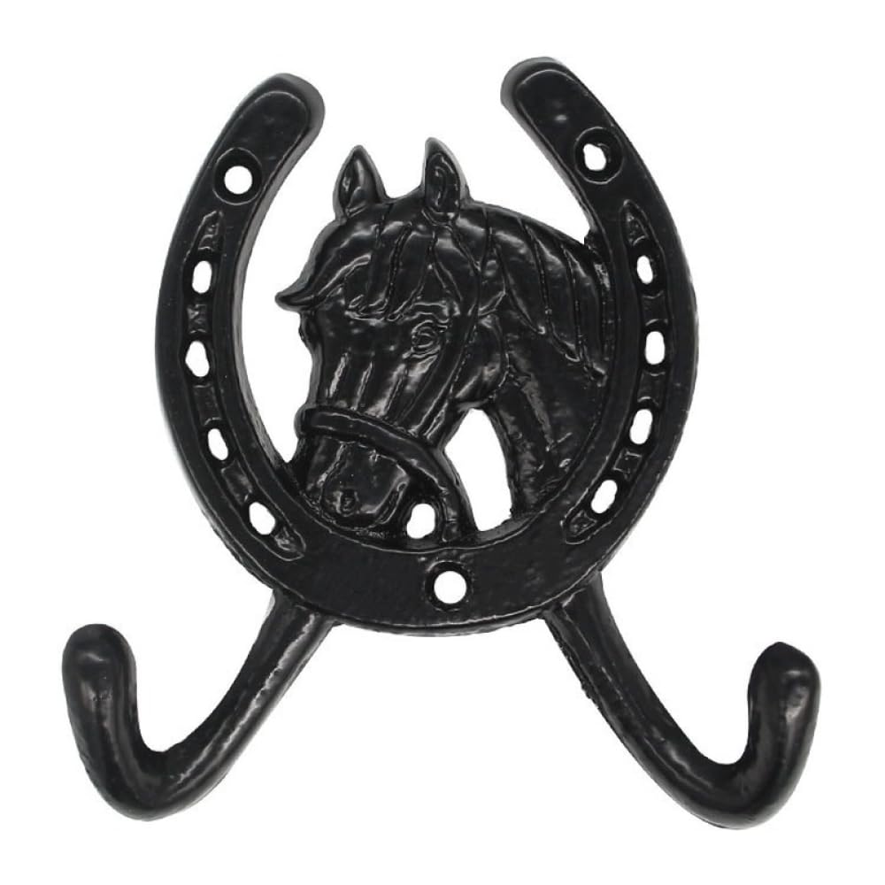 Patère fer à cheval pour décoration murale extérieure de jardin rétro et chaleureuse