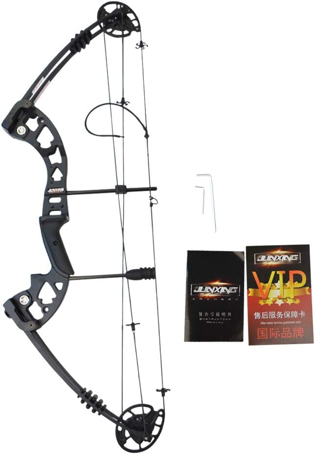 MILAEM Archery Compound Bow Hunting Bow 30-55lbs Adjustable 310FPS with Carbon Arrows Adult Bow Outdoor Shooting Target Practice Right Handed