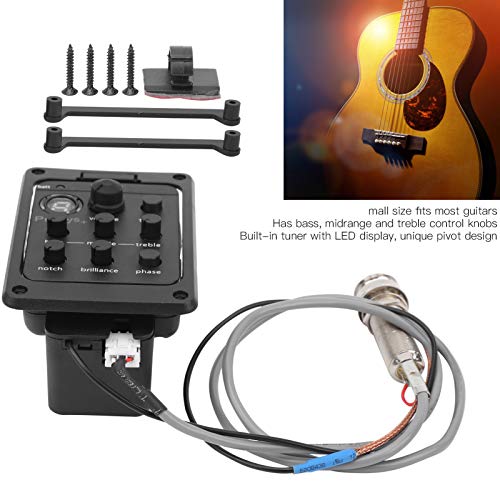 Guitar Volume Control, Guitar Tuner Equalizer Acoustic Piezo Pick Pickup Musical Instrument Accessories Acoustic Guitar Pickup #TOP1