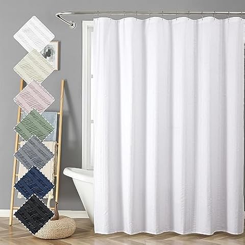Aiyufeng Moga White Shower Curtain Cover