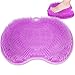 Sis Scrubber per Piedi Doccia Massaggiatore Plantare Detergente per i Piedi,Cuscino per Massaggio Antiscivolo: migliora la circolazione del Piede e Riduce Il Dolore al Piede (Purple-Big)