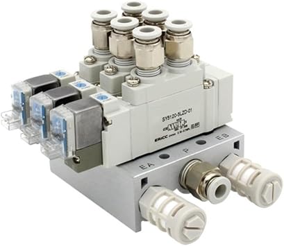 SY5120 Series Manifold Stations SY5120-5LZD-01 Solenoid valve combination Single electronically control valve Color SY5120-3LZD-01 6mm, Size 9 Stations