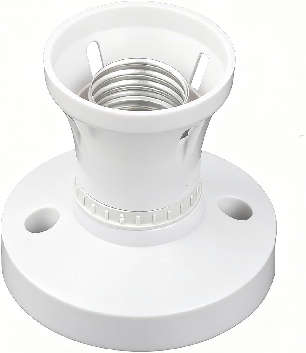 E27 Lamp Holder E27 Light Bulb Base Socket Converter Light Bulb Holder Ceiling Lights Fittings Edison Screw Bulbs Base Wall Adapter for Ceiling Pendant in Kitchen Living Room Bedroom Dinning Room