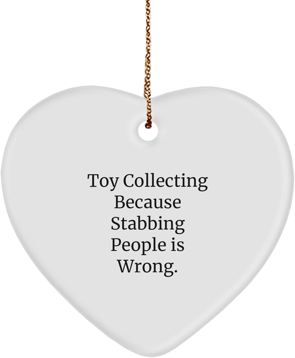 Funny Toy Collecting Heart Ornament Gifts from Family for Friends on Christmas Day