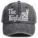 Kamaple The Dogfather Hats for Men, Father’s Day Dad Gifts from Daughter Son Wife, Embroidered Adjustable Cotton Dog Dad Baseball Cap