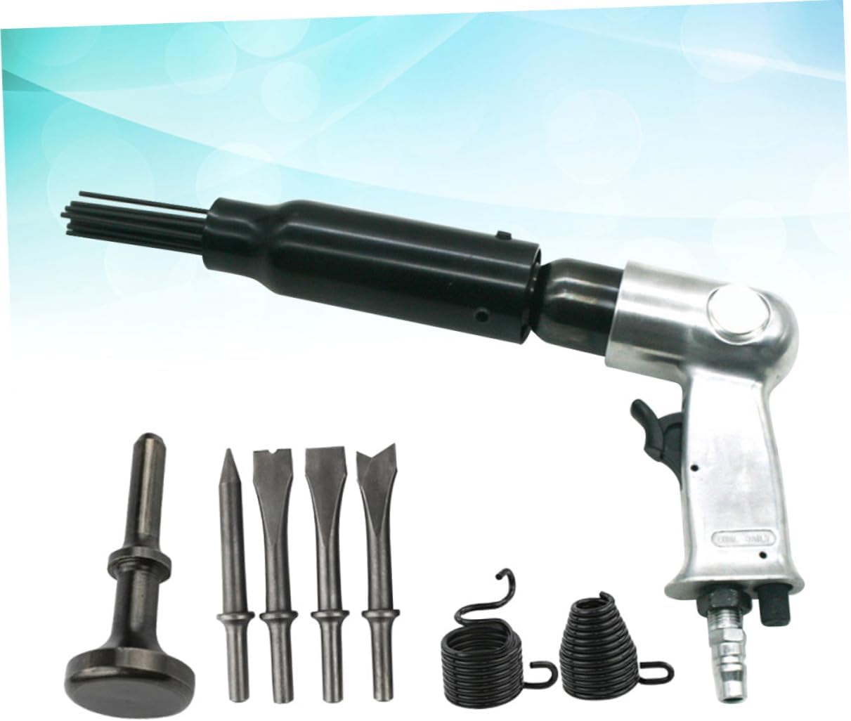 DOITOOL Pneumatic Chipping Hammer Tool Needles for Rust Removal Construction Fast Cutting Action for Mufflers Panels Easy One-handed