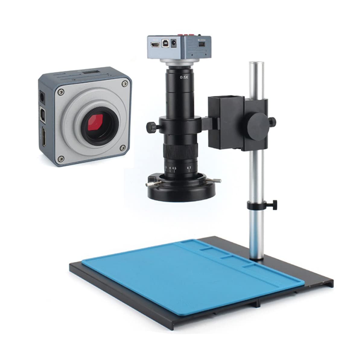 Microscope 180X Zoom Digital Monocular Microscope Camera(E1 Set)