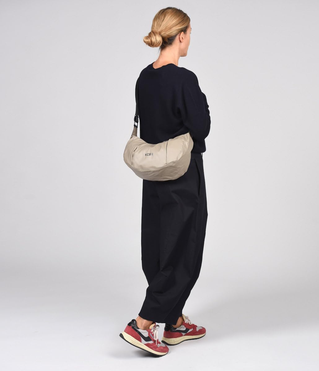 KCB Borsa a tracolla piccola Wave | Borsa compatta e pratica | Tasche multiple | Design urbano e sicuro | Maniglie regolabili | 100% vegano
