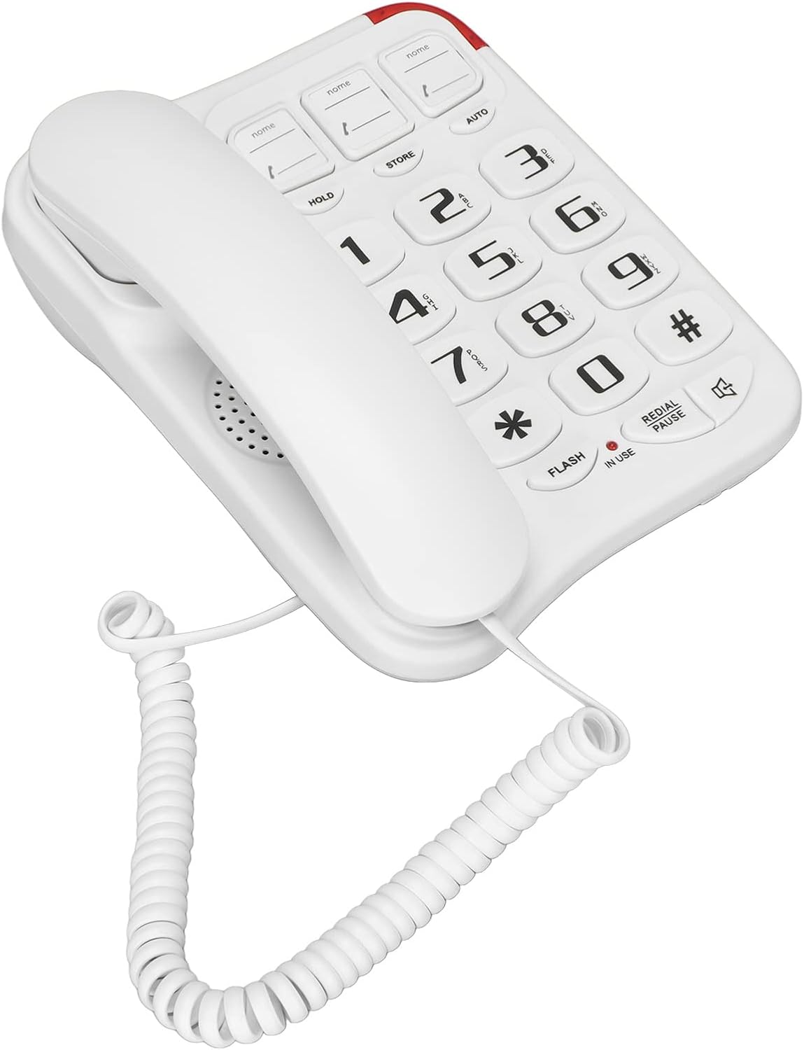 ciciglow Big Button Corded Phone, Phone for Seniors with Answering Machine, Call Blocking, Big