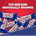 CRUNCH Milk Chocolate and Crisped Rice, Fun Size Candy Bars, 1 Bag, 10 oz Each Bag