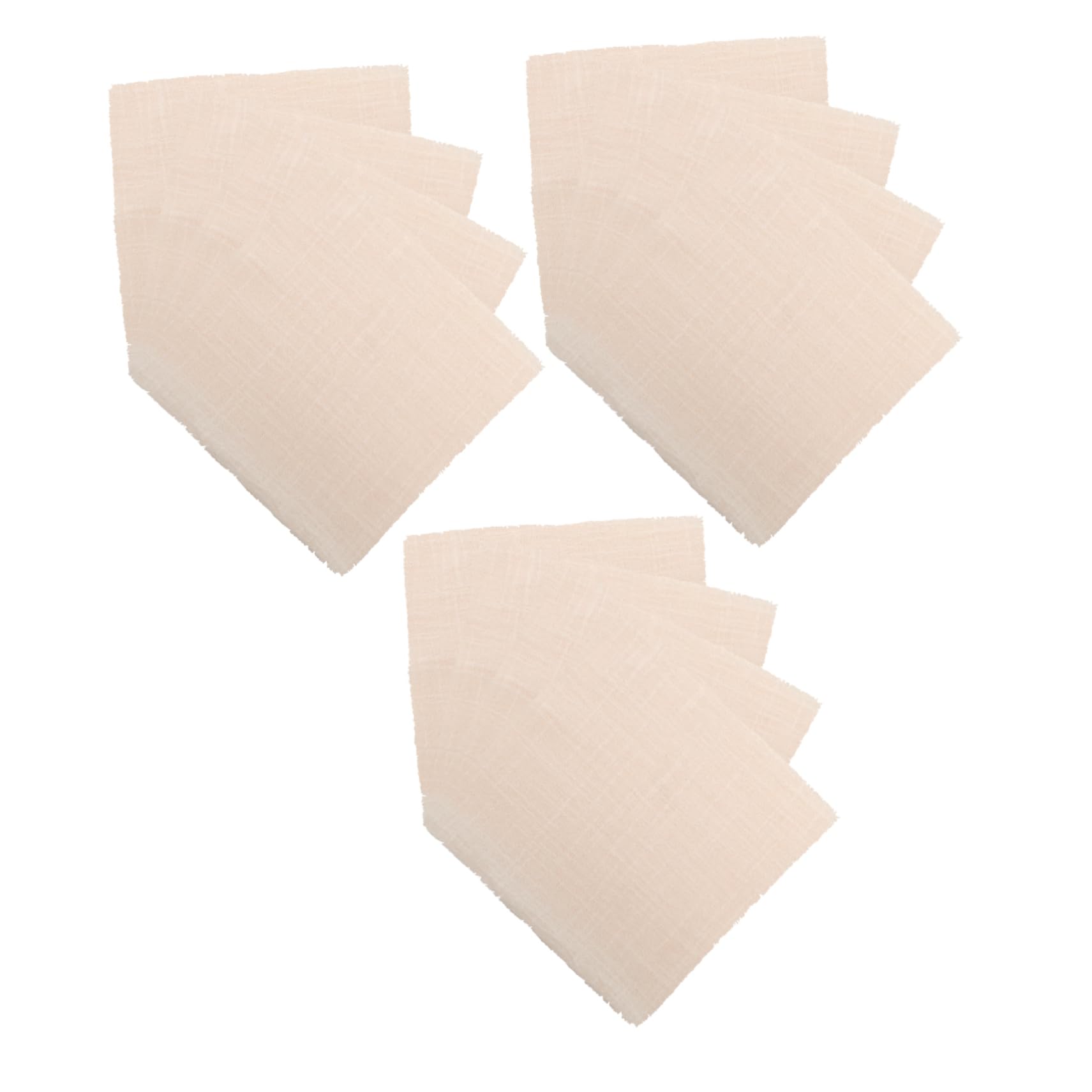 Serviettes de table chic à pompons en lot de 12 pour tables raffinées