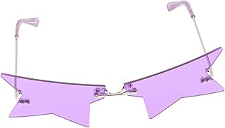 Óculos De Sol Óculos De Sol Sem Aro Óculos De Óculos De Moda Óculos De Festa Halloween Óculos De Sol Femininos Festa Ac Violeta Óculos De Sol Feriado Óculos De Festa Prop