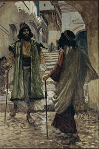 Saul Meeteth with Samuel James Tissot (1836-1902French) Watercolor on paper Jewish Museum New York Poster Print (24 x 36)