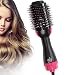 One Step Hair Dryer & Volumizer, Upgrade Hot Air Brush, Salon Negative lon Styling Hair Dryer Brush, Ceramic Electric Blow Dryer, Curler, Straightener, Styler Brush with 2Pcs Hair Clips