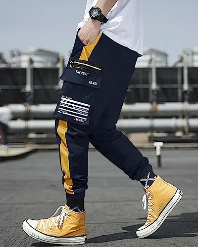 Image of EYEBOGLER Mens Regular Fit Colorbloack Trackpant