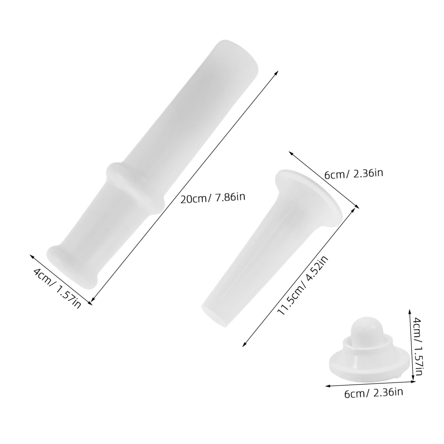 OKUMEYR 1Set Meat Grinder Accessory Sausage Stuffer Tool Kit with Food Tamper Compatible with Meat Grinders Plastic Replacement Parts for Efficient Sausage Making