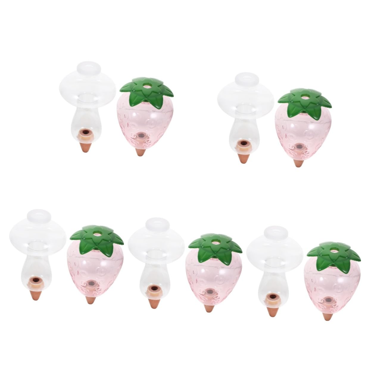 HANABASS 5 Set Dispositivo Irrigazione Automatica per Piante per Autoirrigazione per Piante Bonsai E Giardinaggio Design Trasparente per Controllo 2 Pezzi * 5