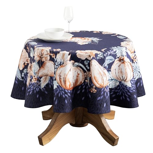 Maison d' Hermine nappe ronde coton 100% diamètre 63"