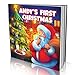 Personalized Story Book by Dinkleboo -"First Christmas" - for Kids Aged 2 to 8 Years Old - A Story About Your Child’s First Christmas - Smooth Satin Paper - Soft Cover (8"x 8")