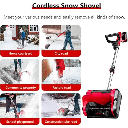 Souffleuse à neige électrique 2 batteries pour éviter le mal de dos