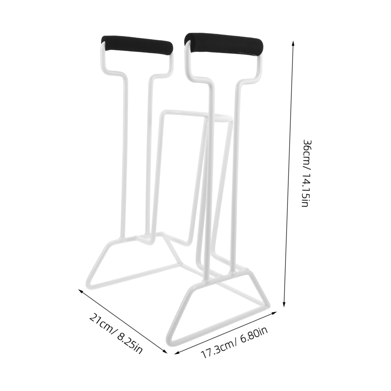 Ayuda para Poner Calcetines 36x21x17,3cm Calzador de Calcetines, Hierro, Espuma y Plástico Asas Ajustables, para Silla de Ruedas y Junto Cama, para Personas Mayores