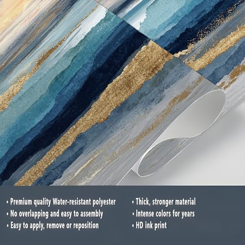 Décoration murale amovible grand format cachant les défauts