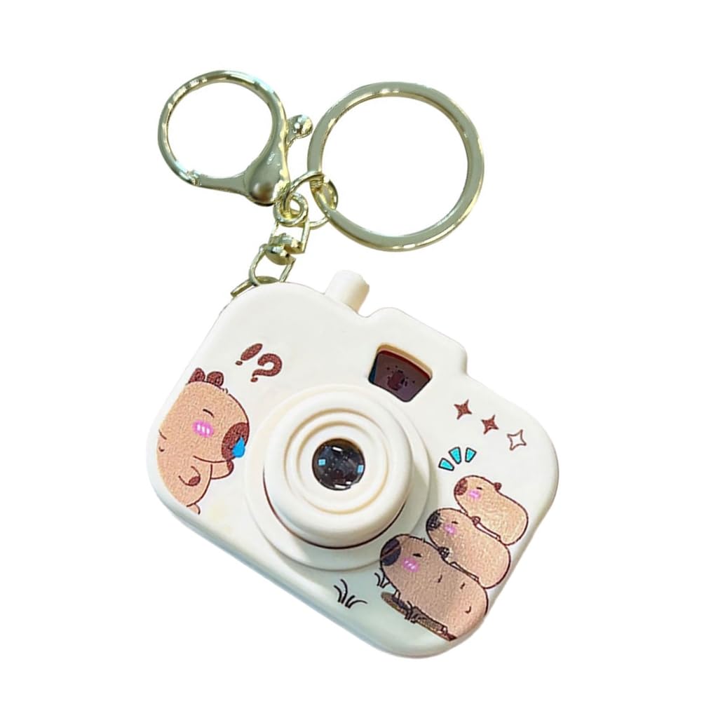 XAGMODSHN Creative Capybaras Projection Camera Keychain With Built In Miniature Projector For Adults And Anime Enthusiasts