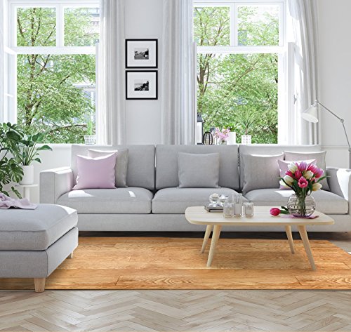 Sorbus Wood Grain Floor Mats Foam Interlocking Mats Tile 3/8-Inch Thick Flooring Wood Mat Tiles Borders - Home Office Basement Trade Show (12 Tiles, 48 Sq Ft, Pine) #TOP2