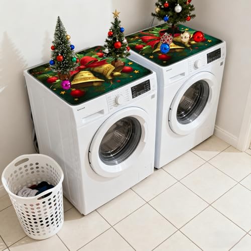 Image of Nuxovilar Non-slip Washer & Dryer Protector, 23.62 inchx19.68 inch Dust-proof Washing Machine Mat, Diatom Mud Polyester Dryer Top Pad for Laundry Room (YMi04192, 1Pcs)