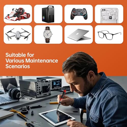 Image of VOWEL'S 115 in 1 Interchangeble Multipurpose Mini Screwdriver Set Magnetic Slot Wrench Bits Repair Tools Kit Set Combination Screwdriver Set for Home Appliance,Laptop,Mobile,Computer
