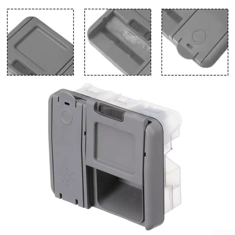 QOXEZY Distributeur de détergent pour lave-vaisselle Samsung DW80R706, installation facile, construction durable, distribution efficace, remplacement fiable, matériau ABS, gris