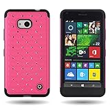 Lumia 640 Case, CoverON [Aurora Series] Cute Rhinestone Bling Stud Diamond Cover Skin Phone Case for...