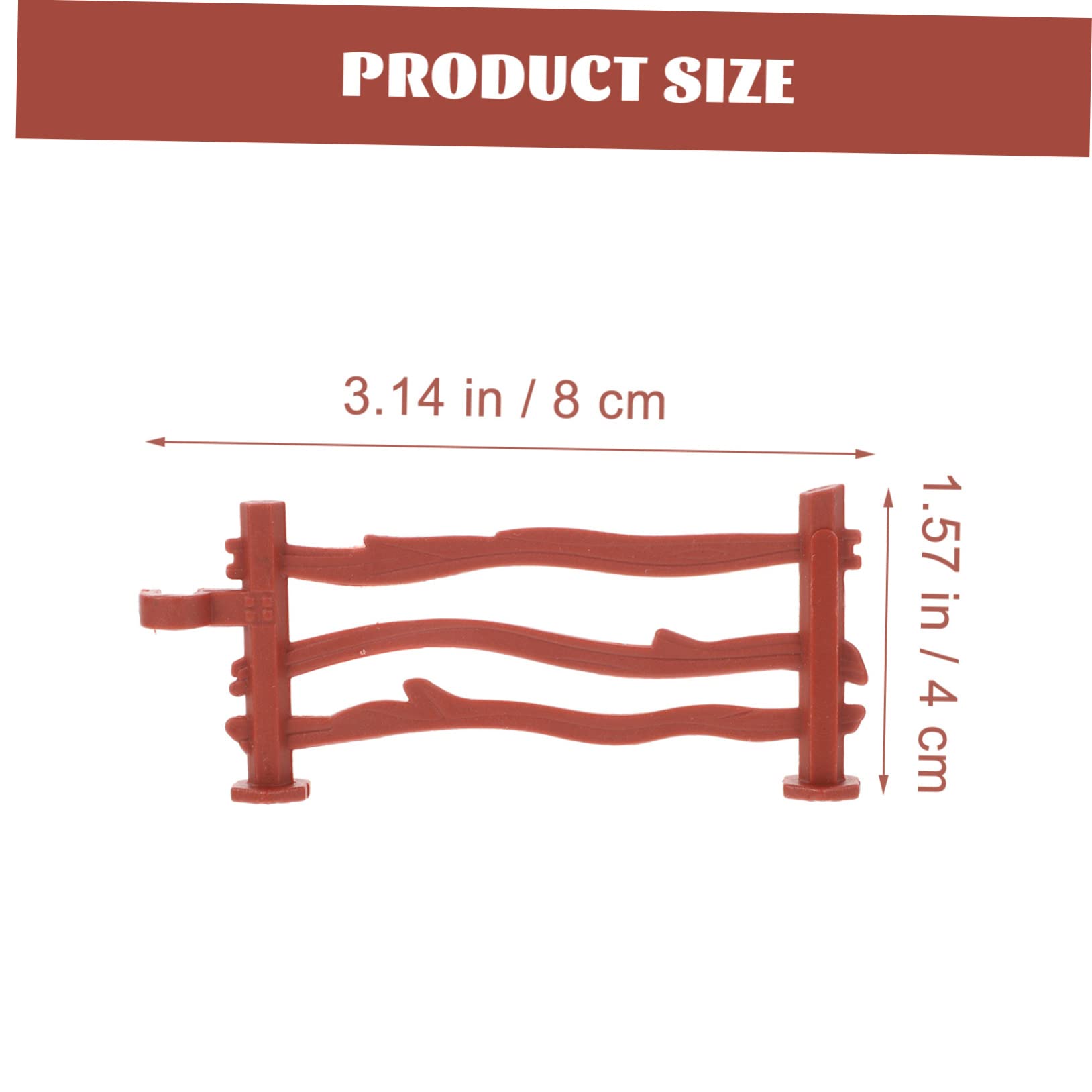 Didiseaon Hochrealistischer Mini Zaun Aus Kunststof Produktbild-Vorschau 8