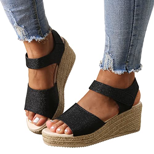Sandals For Women Summer Dressy Flip Flops Casual Heeled Low Heel Beach High Heel Chunky De Verano Womens Sandals #TOP3