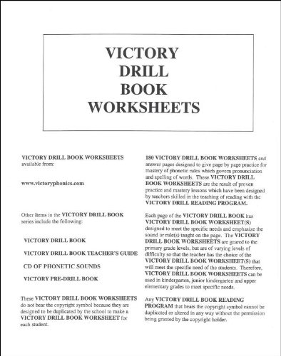 Victory Drill Book Worksheets: August C. Enderlin III: Amazon.com: Books
