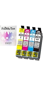 Amazon.co.jp: MED メダマヤキ MED-4CL 4色セット 互換インク エプソン
