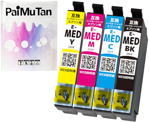 Amazon.co.jp: MED メダマヤキ MED-4CL 4色セット 互換インク エプソン