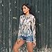 Winter Penguin Tree See Through Tops for Women Mesh Sheer Tops Long Sleeve Women Blouse Handle Zipper Swimming Pool Camping Beach Size M