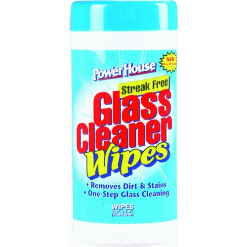 Power House Streak Free Glass Cleaner Wipes Pack of 35